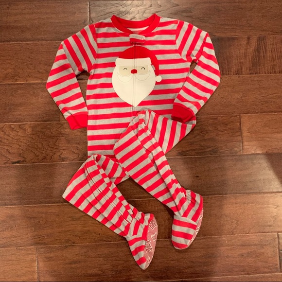 Carter’s Striped Santa Blanket Sleeper - Picture 2 of 6